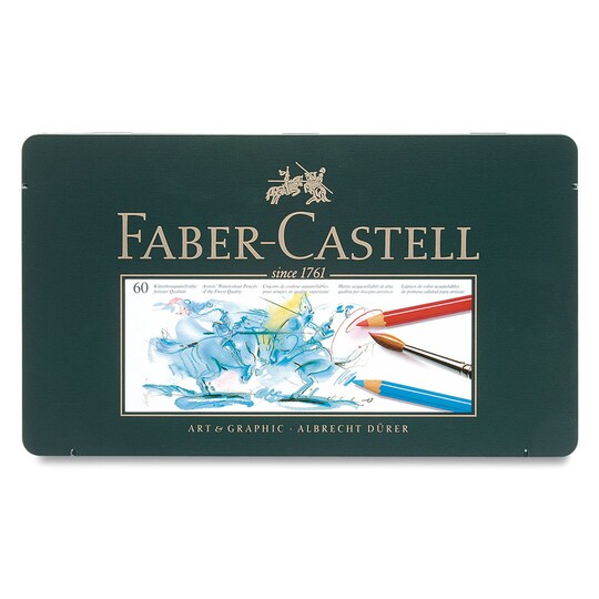 Faber-Castell Albrecht Durer Watercolor Pencils - Set of 60, Assorted Colors